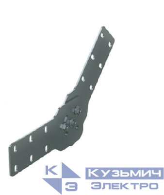 Соединитель для лотка шарнирный вертикал. H=100мм цинк-ламель DKC UVH010HDZL