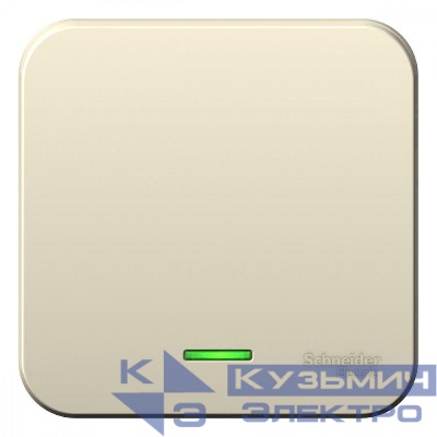 Выключатель 1-кл. ОП Blanca 10А IP20 (сх. 1) 250В с подсветкой с изолир. пластиной молочн. SE BLNVA101112