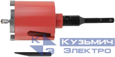 Коронка кольцевая по бетону алмазная безударная 72мм в сборе КУРС 33476