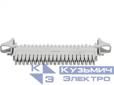 Плинт размыкаемый, PBT, 10 пар, медные контакты, универсальный, тип POUYET, нумерация (1-0), серый Netko
