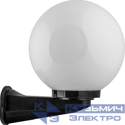Светильник НБУ 01-60-251 E27 230В d250мм садово-парковый на стену ПМАА молочн./бел. FERON 11582