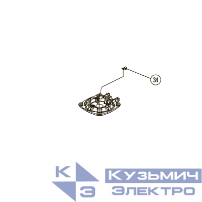Запчасть №34 для Hybest GSR40A. Зажим