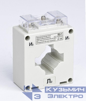 Трансформатор тока ТШП-0.66 300/5А кл. точн. 0.5 5В.А d40мм DEKraft 50139DEK