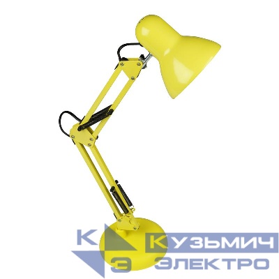 Светильник настольный TLI-221 LIGHT YELLOW E27 60Вт механ. выкл. желт. Uniel UL-00004506
