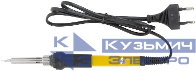 Паяльник 220В с регулировкой температуры керамический нагревательный элемент 60Вт FIT 60497