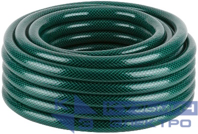 Шланг поливочный трехслойный армированный 1дюймх3.0ммх25м зел. КУРС 76310