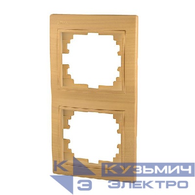 Рамка 2-м Mira вертикал. ясень LEZARD 701-4700-152