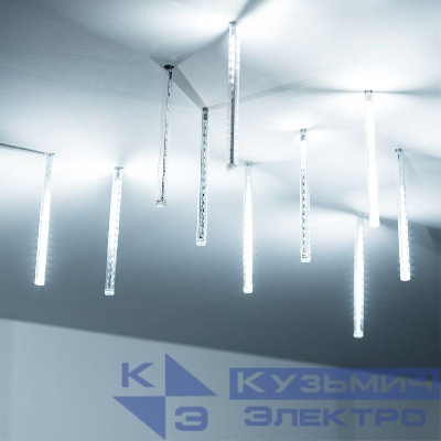 Гирлянда светодиодная ARD-ICEFALL-CLASSIC-D12-200-10PCS-CLEAR-32LED-LIVE WHITE (230В 10.5Вт) (IP65) Ardecoled 026043