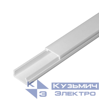 Кабель-канал 20х10 L2000 с двойн. замком бел. Промрукав PR.0325203