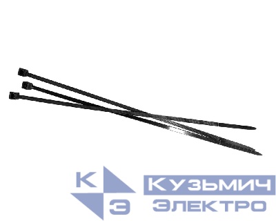 Стяжка нейлоновая 150*2,5 / 100 шт / светостойкая (черная), NETKO Optima "SZ"