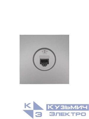 Розетка телефонная евро СП ZIMA IP20 сер. матов. LEZARD 704-7488-137