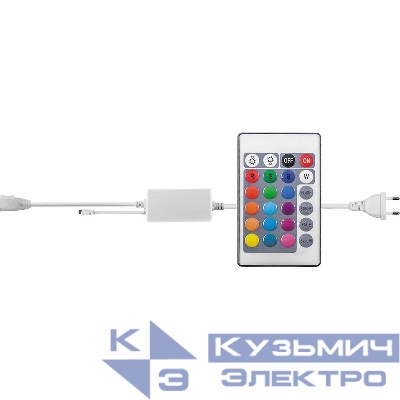Контроллер с пультом ДУ для светодиодной ленты LS706 RGB AC220В max 50 метров 1A IP44 FERON 23392