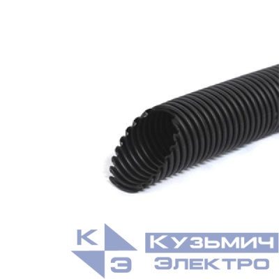 Труба гофрированная ПНД тяжелая d50мм с протяжкой черн. (уп.20м) Урал Пак ГФ-1110050-020