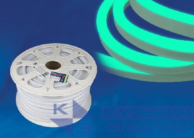 Лента светодиодная ULS-N21-2835-120LED/m-8mm-IP67-220V-8W/m-50M-GREEN NEON 120LED/м зел. 8Вт/м IP67 220 8мм гибкая герметичная (уп.50м) Uniel UL-00003767