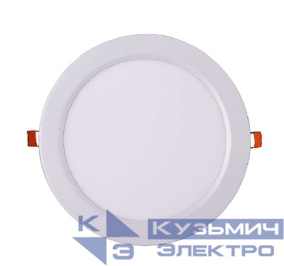 Светильник светодиодный PPL-R WH 24Вт 6500К IP40 d300мм ДВО встраив. ультратонкий кругл. JazzWay 5009776A