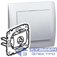 Розетка телевизионная проходная TV 1-м СП Galea Life 14дБ 2400МГц с топологией "шлейф" механизм Leg 775967