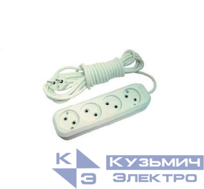 Удлинитель 4х5м без заземл. 10А IP20 Makel MGP144