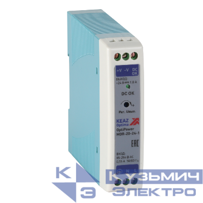 Блок питания OptiPower MDR-20-24-1 КЭАЗ 284539
