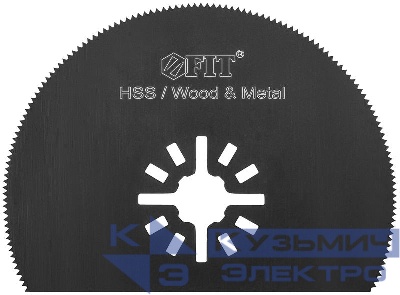 Полотно пильное фрезерованное дисковое прямое Bi-metall Co 8% 80х0.65мм FIT 37929