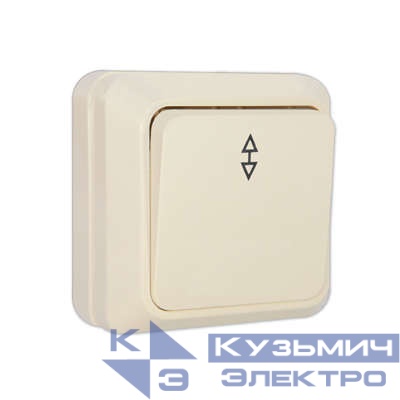 Переключатель проходной 1-кл. ОП Олимп 10А IP20 сл. кость UNIVersal Б-О0025