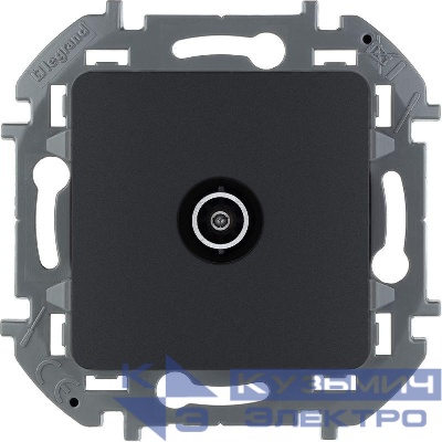 Розетка телевизионная оконечная TV Inspiria 10дБ 5-862мГц механизм антрацит Leg 673873