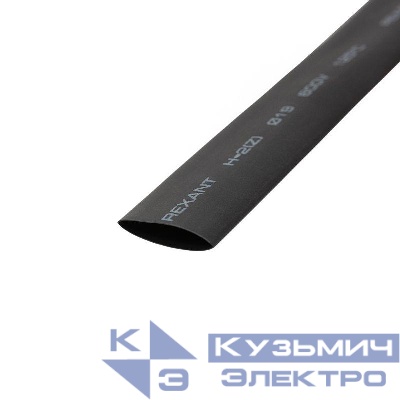 Трубка термоусадочная ТУТ нг 19.0/9.5 черн. 1м Rexant 21-9006