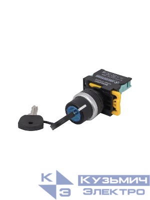 Переключатель ВК22-EG21 1НО на 2 положения замок с ключом I-O d22мм IP65 Электротехник ET020016
