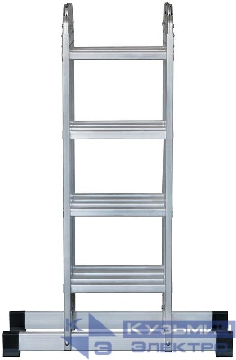Лестница-трансформер четырехсекционная 4х4 13.2кг алюм. FIT 65450