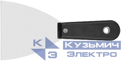 Шпатель с пластиковой ручкой полированный 4дюйм (100мм) FIT 06290