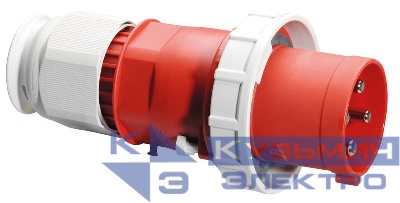 Вилка кабельная 125А 4п 3P+PE 6ч 400В IP67 Bals 2195