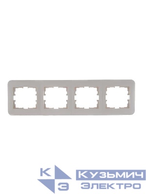 Рамка 4-м Karina Life горизонт. крем. LEZARD 708-0300-149