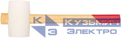 Киянка 50мм 340г деревянная ручка резиновая бел. КУРС 45332