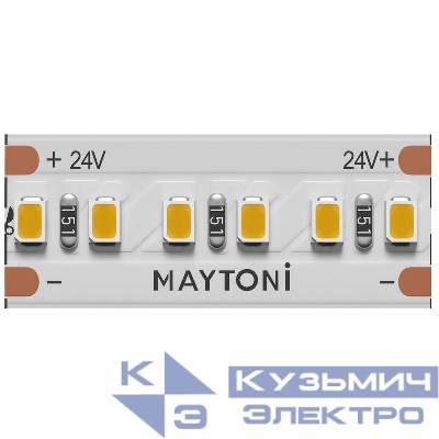 Лента светодиодная 24В 2216 8Вт/м 3000К IP20 (уп.5м) Maytoni 201061