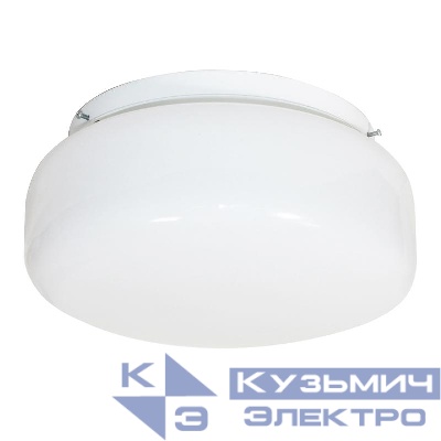Светильник НПО 22-2х60-210 "Таблетка" d260 2х60Вт E27 IP20 опал Элетех 1005150220