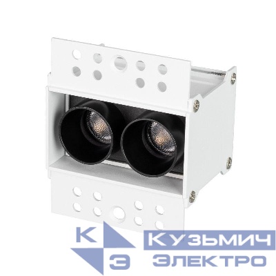 Светильник светодиодный MS-ORIENT-BUILT-TRIMLESS-TC-S38x67-5W Day4000 WH-BK 30 deg IP20 230В металл Arlight 032228