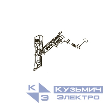 Запчасть №77 для Hybest GSR40A. Аккумуляторные контакты