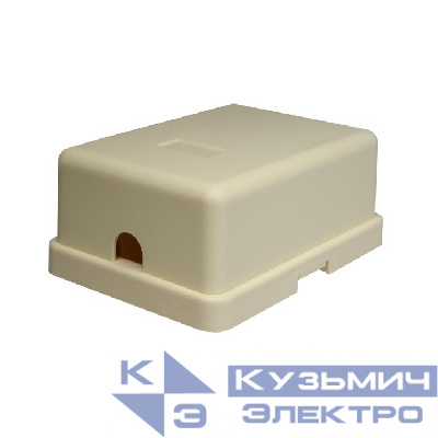 Розетка компьютерная 6P4C (RJ-11) 1 порт бел. SUPRLAN 10-0305
