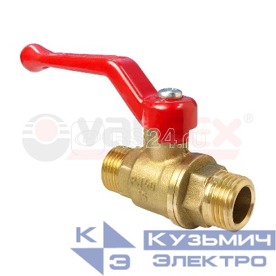 Кран шаровой латунный НР/НР ручка-рычаг. 3/4дюйм (56/14) VALFEX VF.220.LR1.034