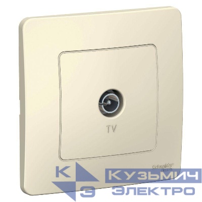 Розетка телевизионная TV СП Blanca коннектор молочн. SE BLNTS000012