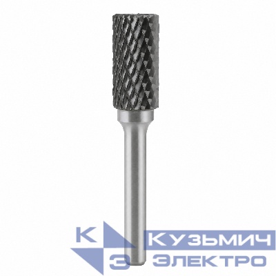 Diamond Industrial Борфреза твердосплавная тип B 12x25 мм, s=6 мм, цилиндрическая с торцевыми зубьями