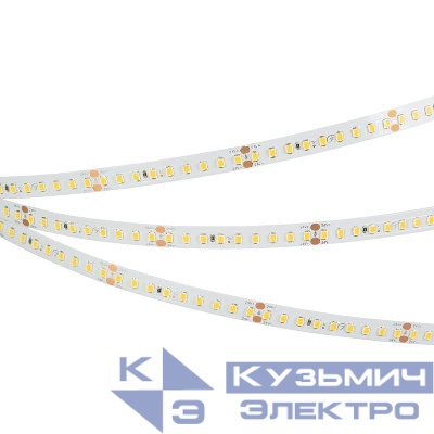 Лента светодиодная RT-A144-10mm 24V White 6000К 7.7Вт/м IP20 2835 высок. эффект. 200лм/Вт (уп.5м) Arlight 038783