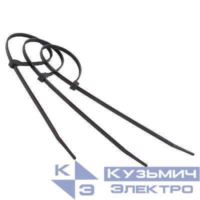 Хомут кабельный 2.5х150 нейл. черн. (уп.100шт) Rexant 07-0151