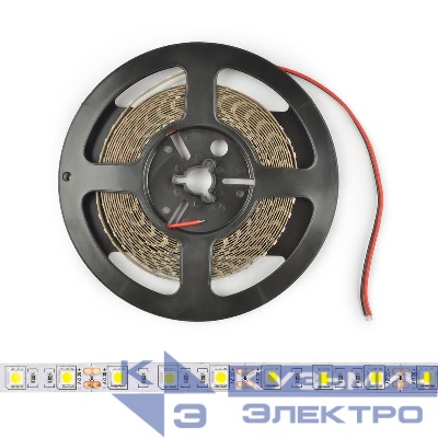 Лента светодиодная ULS-M25-5050-60LED/m-10mm-IP20-DC12V-14.4W/m-5M-3000K PROFI 14.4Вт/м 60LED/м 3000К тепл. бел. IP20 12В DC 10мм гибкая на самоклеящейся основе герметичн. упак. (уп.5м) Uniel UL-00004374