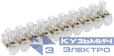 Зажим винтовой концевой изолированный КЗВИ 2.5кв.мм (10х1) IEK UZVK-025-10
