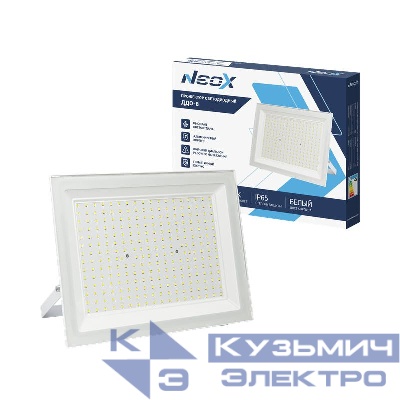 Прожектор светодиодный ДДО-8 200Вт 6500К IP65 20000лм 230В 100лм/Вт бел. NEOX 4690612066691
