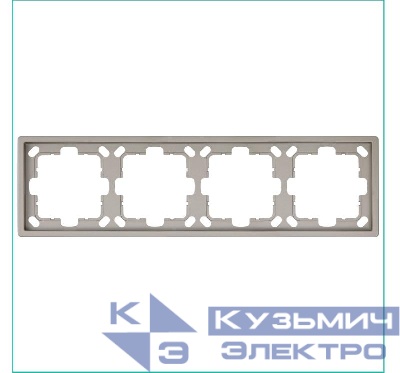 Рамка 4-м СП FD бронза Jasmart FD1004BR