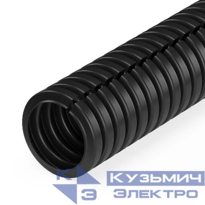 Труба гофрированная ПА d10мм НГ стойкая к УФ черн. (уп.50м) Промрукав PR02.0322