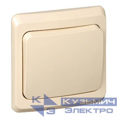 Выключатель 1-кл. СП Этюд 10А IP20 крем. SE BC10-001K
