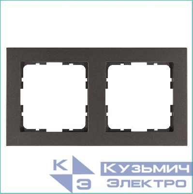 Рамка 2-м G-Classic мокко Jasmart G1002Z