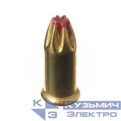 Монтажный патрон калибра Д-4 (6,8х18 мм, 100 шт/уп, красный) FEDAST